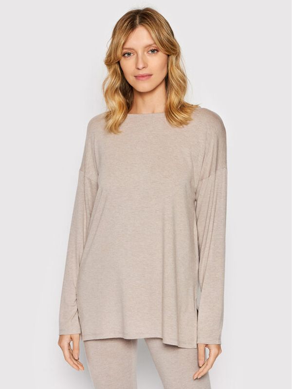 United Colors Of Benetton United Colors Of Benetton Блуза 3COL3M00N Бежов Relaxed Fit