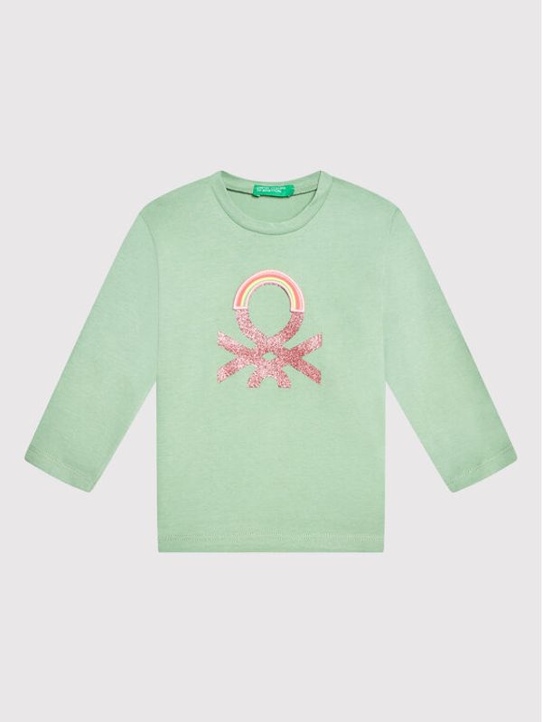 United Colors Of Benetton United Colors Of Benetton Блуза 3EG9C15FF Зелен Regular Fit