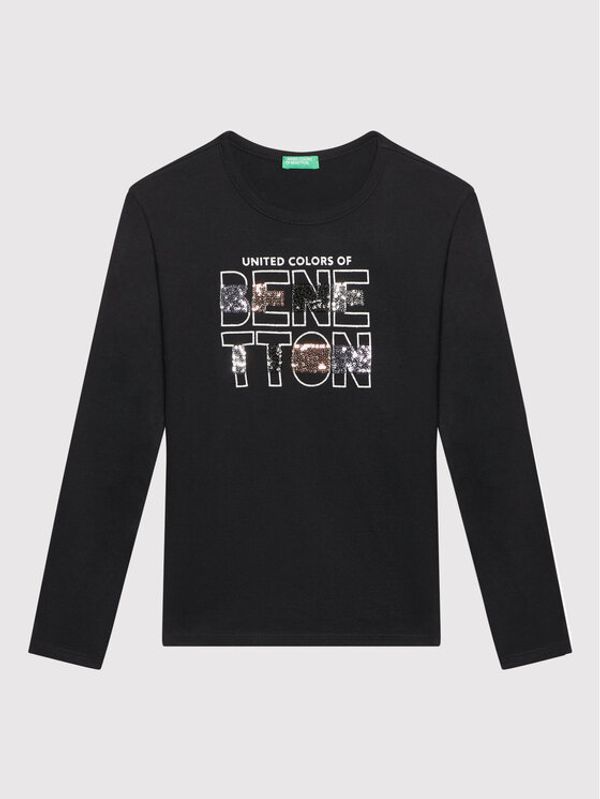 United Colors Of Benetton United Colors Of Benetton Блуза 3EG9C15FY Черен Regular Fit