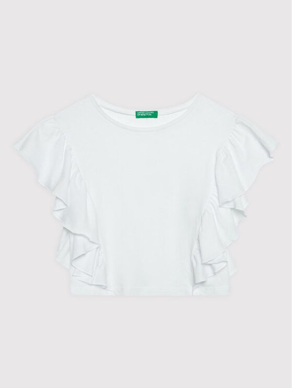 United Colors Of Benetton United Colors Of Benetton Блуза 3F4JCH001 Бял Regular Fit