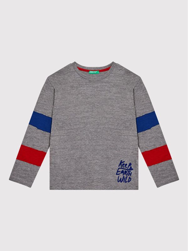 United Colors Of Benetton United Colors Of Benetton Блуза 3F93C15FW Сив Regular Fit