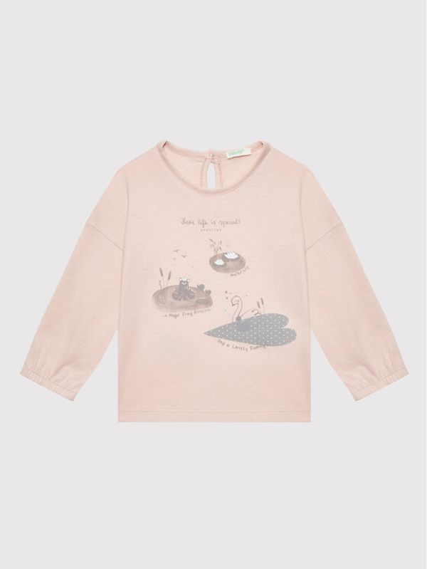 United Colors Of Benetton United Colors Of Benetton Блуза 3I1XB1007 Розов Regular Fit