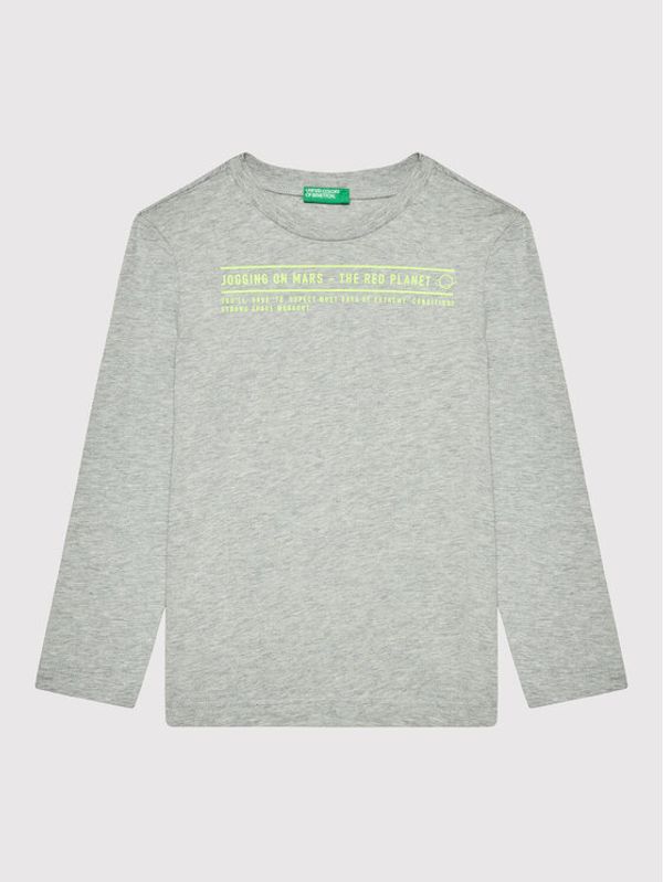 United Colors Of Benetton United Colors Of Benetton Блуза 3I1XC100T Сив Regular Fit