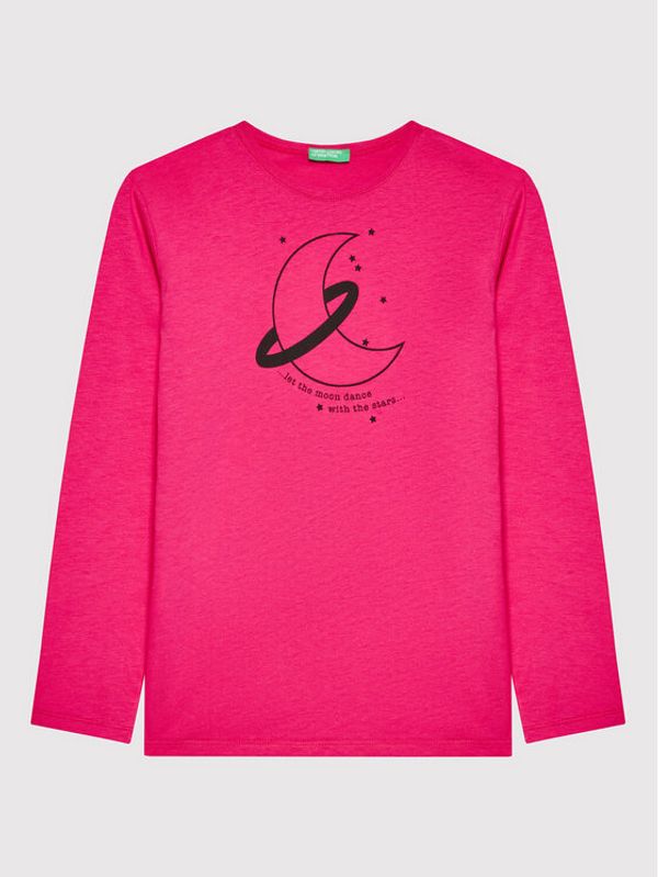 United Colors Of Benetton United Colors Of Benetton Блуза 3I1XC101J Розов Regular Fit