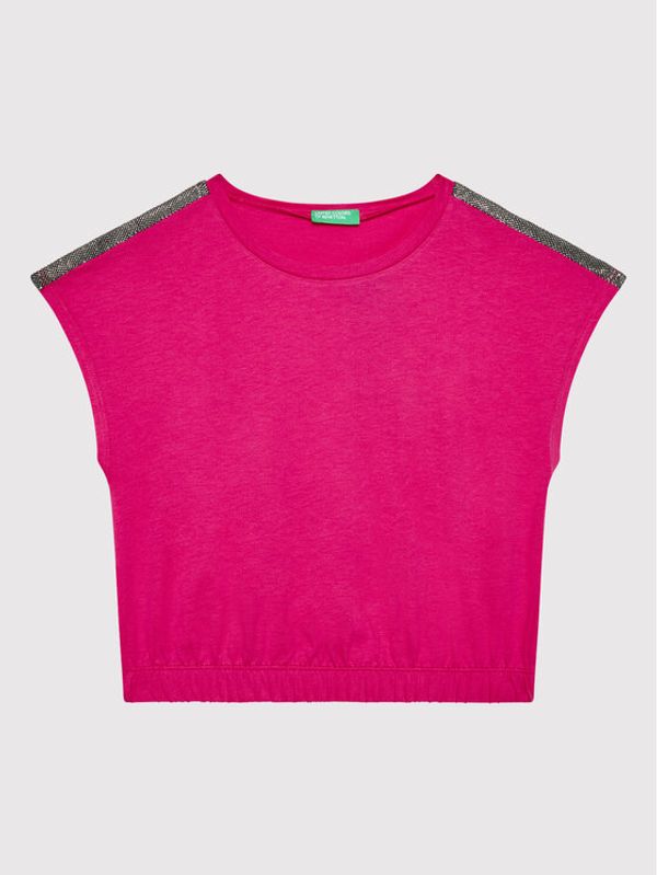 United Colors Of Benetton United Colors Of Benetton Блуза 3I1XC102T Розов Relaxed Fit