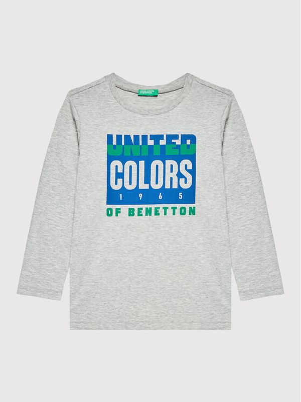 United Colors Of Benetton United Colors Of Benetton Блуза 3I1XC105U Сив Regular Fit