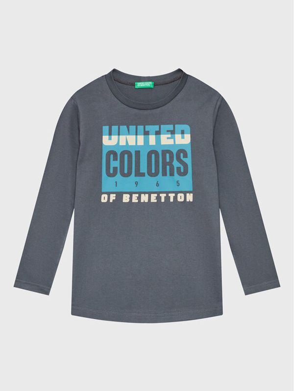 United Colors Of Benetton United Colors Of Benetton Блуза 3I1XC105U Сив Regular Fit