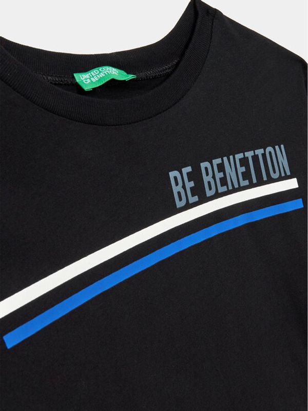 United Colors Of Benetton United Colors Of Benetton Блуза 3I1XC10D7 Черен Regular Fit