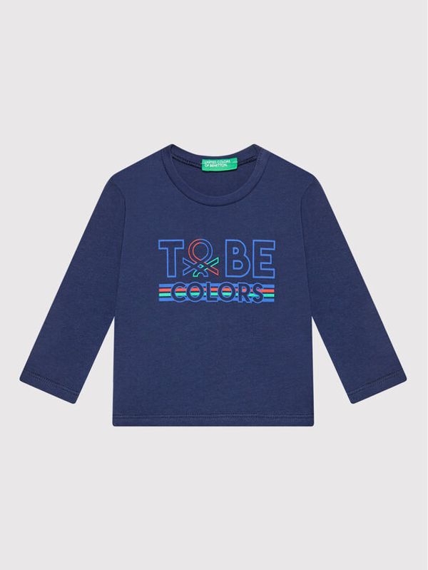 United Colors Of Benetton United Colors Of Benetton Блуза 3I1XC155S Тъмносин Regular Fit