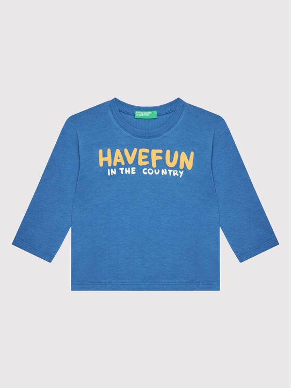 United Colors Of Benetton United Colors Of Benetton Блуза 3I1XG101B Син Regular Fit