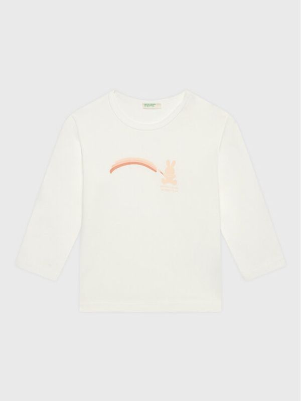 United Colors Of Benetton United Colors Of Benetton Блуза 3I9WA1001 Бял Regular Fit