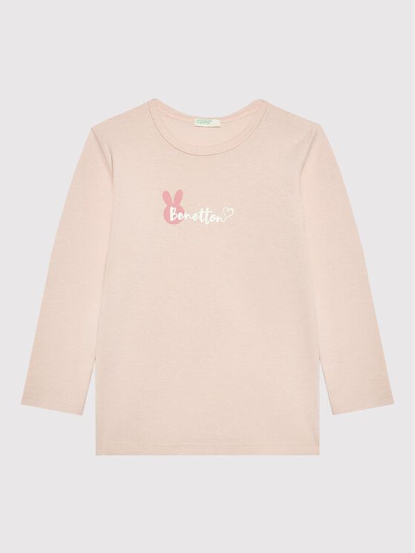 United Colors Of Benetton United Colors Of Benetton Блуза 3I9WA100T Розов Regular Fit