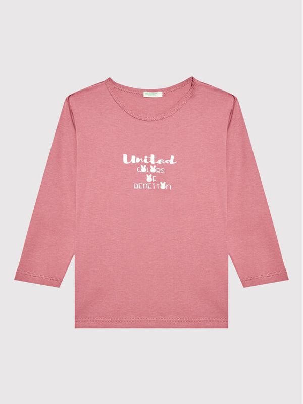 United Colors Of Benetton United Colors Of Benetton Блуза 3I9WA100T Розов Regular Fit