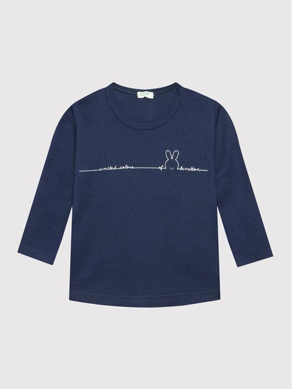 United Colors Of Benetton United Colors Of Benetton Блуза 3I9WA100T Тъмносин Regular Fit