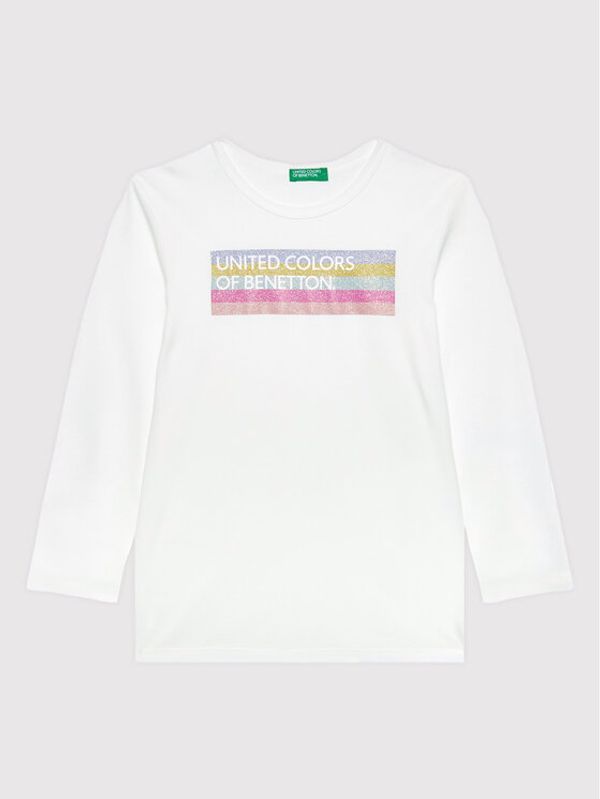 United Colors Of Benetton United Colors Of Benetton Блуза 3I9WC105Q Бял Regular Fit
