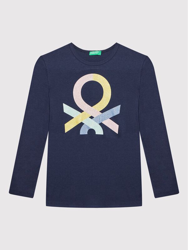 United Colors Of Benetton United Colors Of Benetton Блуза 3I9WC105Q Тъмносин Regular Fit