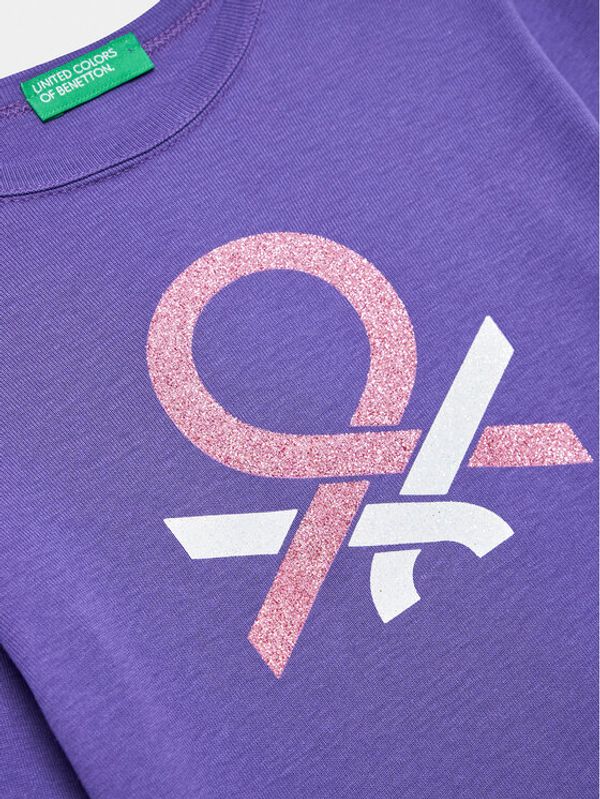 United Colors Of Benetton United Colors Of Benetton Блуза 3I9WC10CX Син Regular Fit