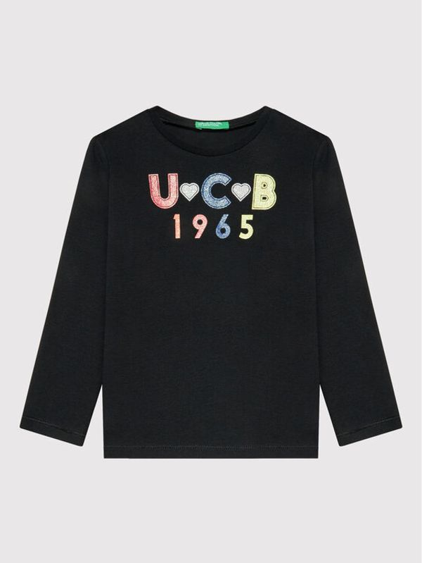 United Colors Of Benetton United Colors Of Benetton Блуза 3I9WC151Q Черен Regular FIt