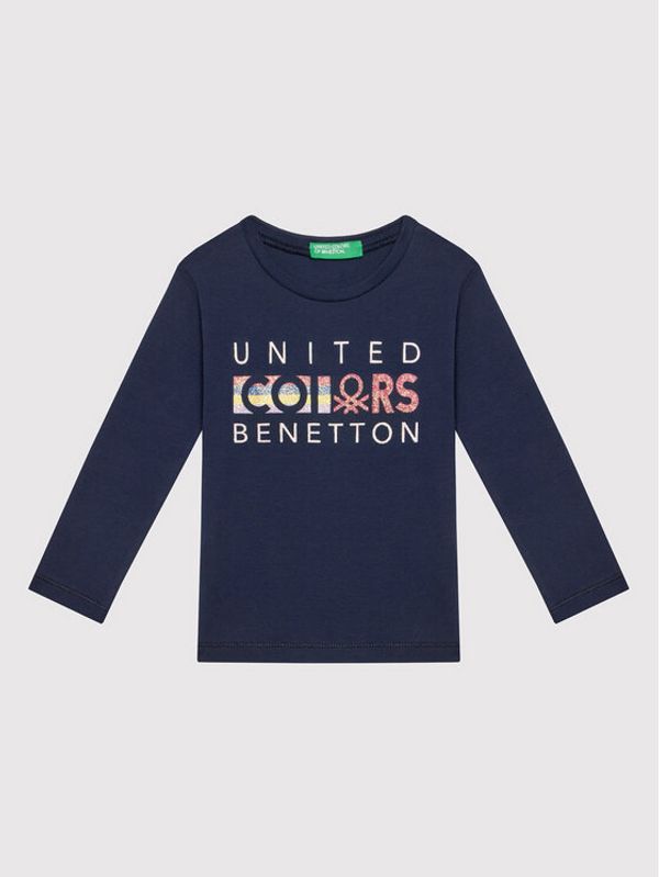 United Colors Of Benetton United Colors Of Benetton Блуза 3I9WC151Q Тъмносин Regular Fit