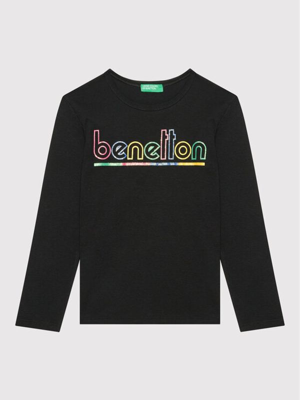 United Colors Of Benetton United Colors Of Benetton Блуза 3I9WC154I Черен Regular Fit