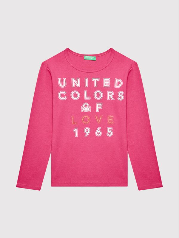 United Colors Of Benetton United Colors Of Benetton Блуза 3I9WC154I Розов Regular Fit