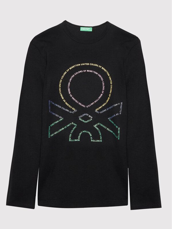 United Colors Of Benetton United Colors Of Benetton Блуза 3I9WC15BM Черен Regular Fit