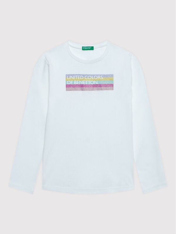 United Colors Of Benetton United Colors Of Benetton Блуза 3I9WG104K Бял Regular Fit