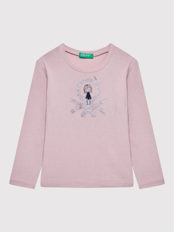 United Colors Of Benetton United Colors Of Benetton Блуза 3I9WG104K Розов Regular Fit