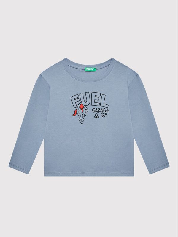 United Colors Of Benetton United Colors Of Benetton Блуза 3I9WG104T Син Regular Fit