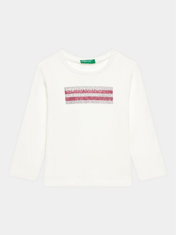 United Colors Of Benetton United Colors Of Benetton Блуза 3I9WG10A3 Бял Regular Fit