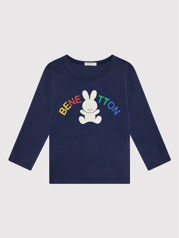 United Colors Of Benetton United Colors Of Benetton Блуза 3I9WMM28A Тъмносин Regular Fit