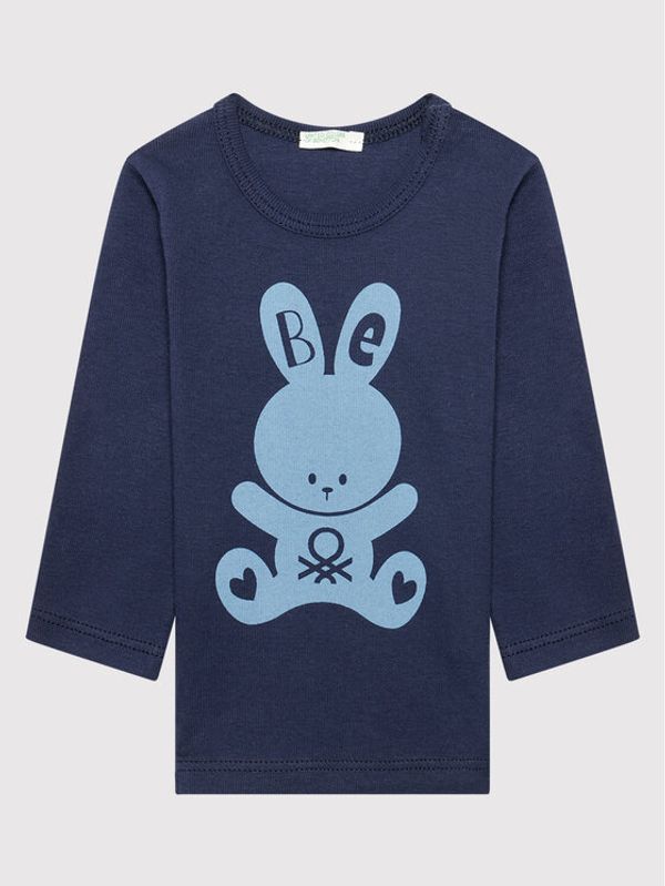 United Colors Of Benetton United Colors Of Benetton Блуза 3I9WMM28Q Тъмносин Regular Fit