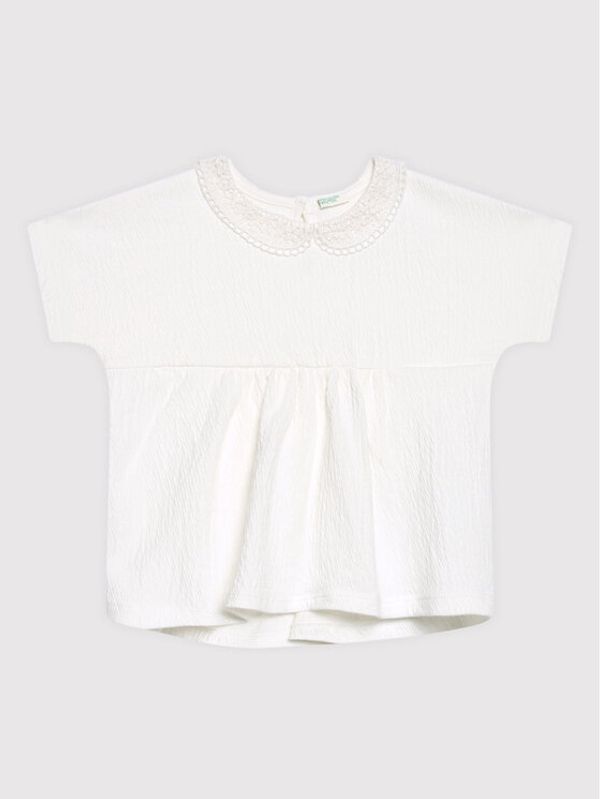 United Colors Of Benetton United Colors Of Benetton Блуза 3O1QA1005 Бял Regular Fit