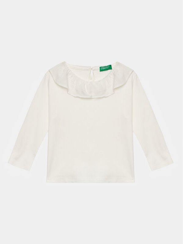 United Colors Of Benetton United Colors Of Benetton Блуза 3P4ZG10AN Бял Regular Fit