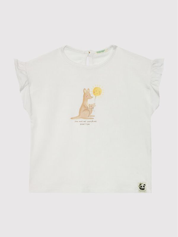 United Colors Of Benetton United Colors Of Benetton Блуза 3SLKA100J Бял Regular Fit