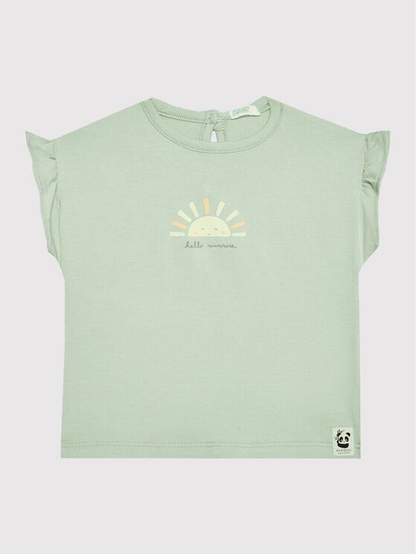 United Colors Of Benetton United Colors Of Benetton Блуза 3SLKA100J Зелен Regular Fit