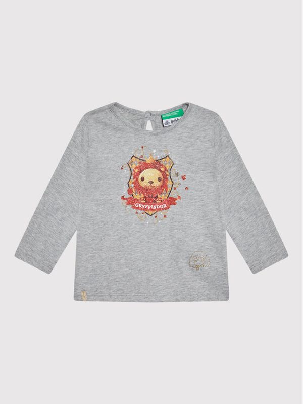 United Colors Of Benetton United Colors Of Benetton Блуза 3VR5C100B Сив Regular Fit