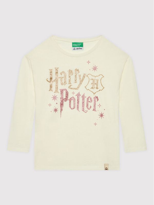 United Colors Of Benetton United Colors Of Benetton Блуза 3VR5C100J Бежов Regular Fit