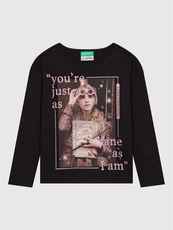 United Colors Of Benetton United Colors Of Benetton Блуза 3VR5C100L Черен Regular Fit