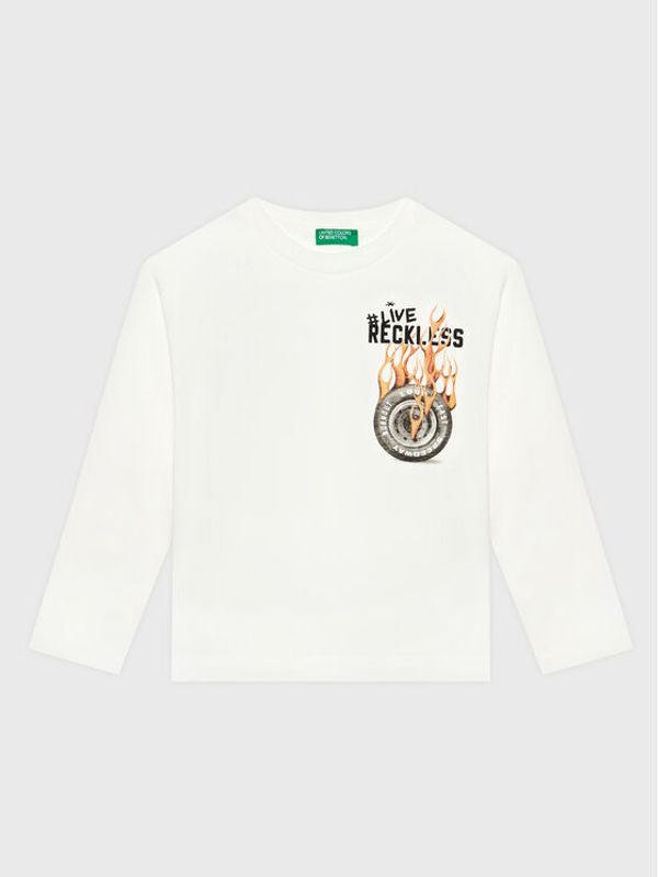 United Colors Of Benetton United Colors Of Benetton Блуза 3VR5C106E Бял Regular Fit