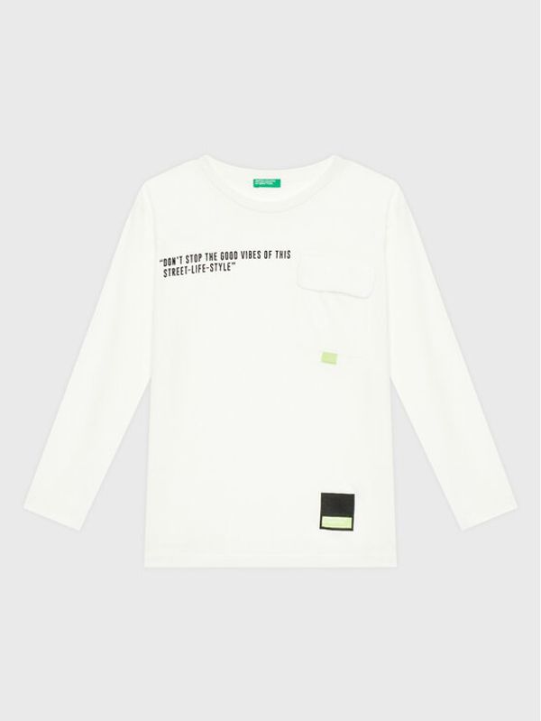 United Colors Of Benetton United Colors Of Benetton Блуза 3VR5C106J Бял Regular Fit