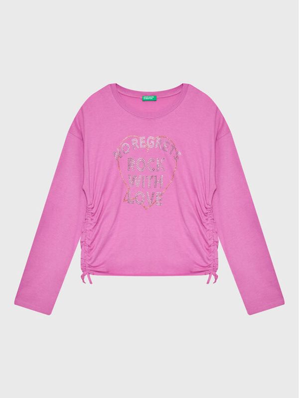 United Colors Of Benetton United Colors Of Benetton Блуза 3VR5C106Q Розов Cropped Fit