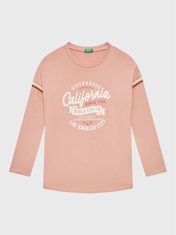 United Colors Of Benetton United Colors Of Benetton Блуза 3VR5C108Q Розов Regular Fit