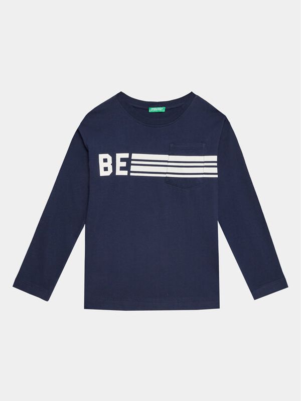 United Colors Of Benetton United Colors Of Benetton Блуза 3VR5C10DN Тъмносин Regular Fit