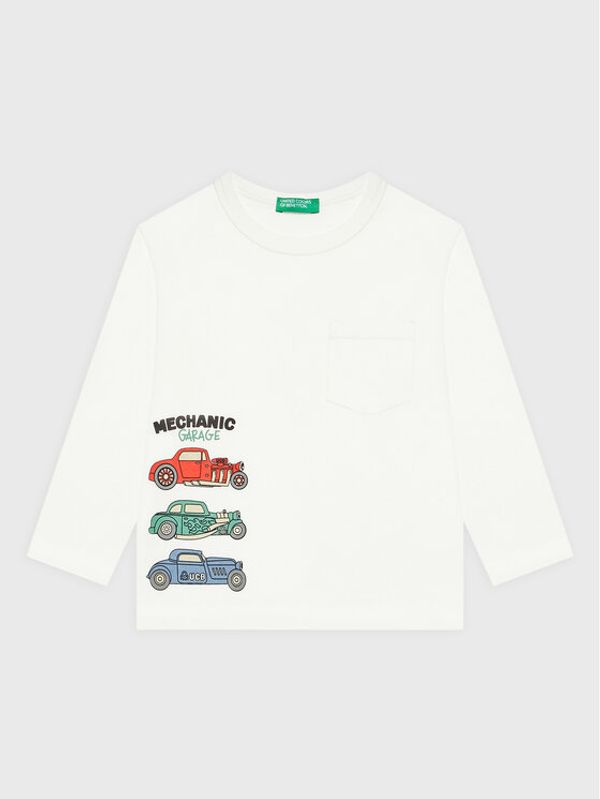 United Colors Of Benetton United Colors Of Benetton Блуза 3VR5G104V Бял Regular Fit