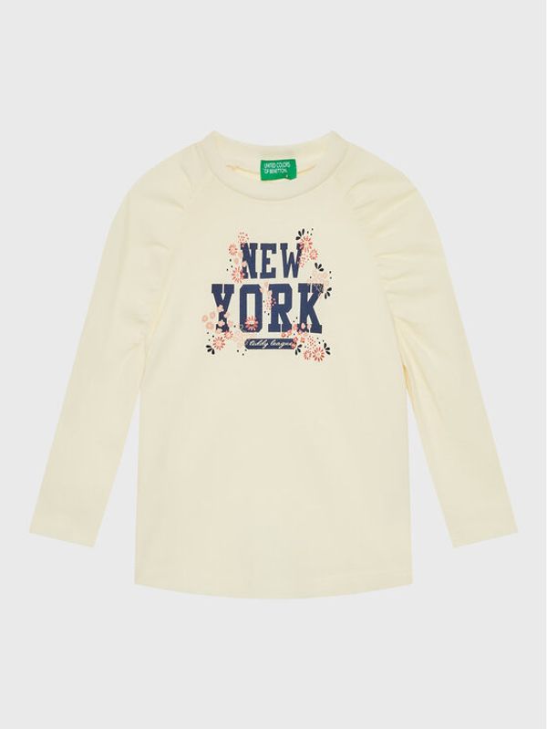 United Colors Of Benetton United Colors Of Benetton Блуза 3VR5G105K Бежов Regular Fit