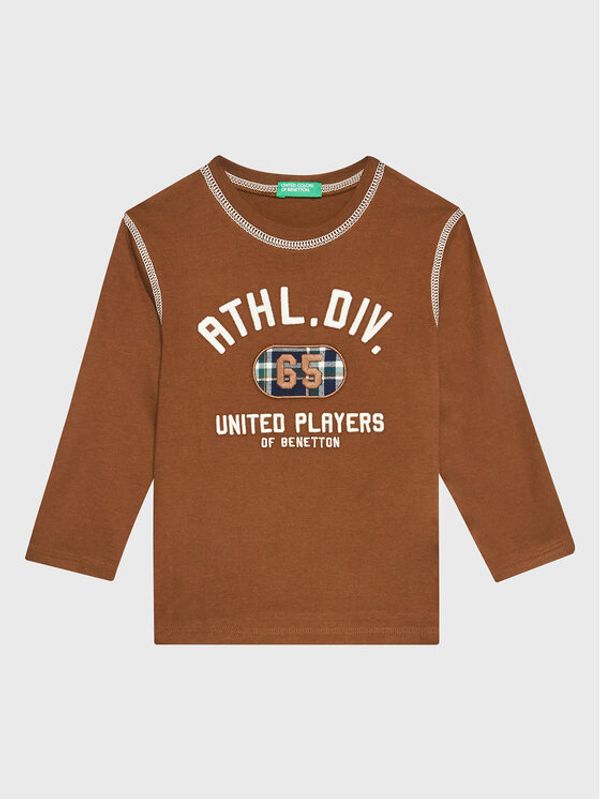 United Colors Of Benetton United Colors Of Benetton Блуза 3VR5G106G Кафяв Regular Fit
