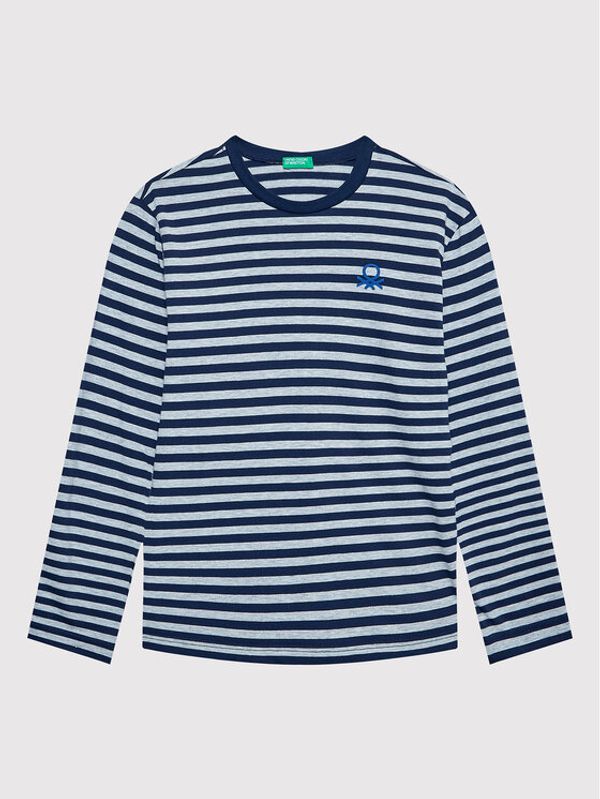 United Colors Of Benetton United Colors Of Benetton Блуза 3XWWC105X Сив Regular Fit