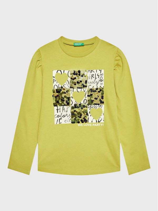 United Colors Of Benetton United Colors Of Benetton Блуза 3YN4C108T Зелен Regular Fit