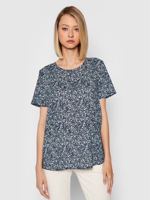 United Colors Of Benetton United Colors Of Benetton Блуза 5OA95QBA4 Тъмносин Comfort Fit